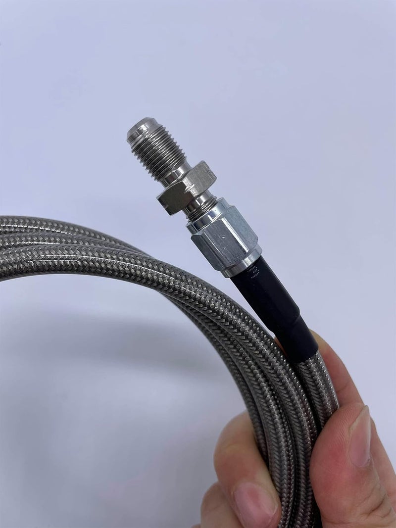 VSWIG 65 inch Clutch Master to Slave Cylinder Line PTFE Hose Stainless Steel Braided Fit for Toyota Pickup 4x4 Land Cruiser - Image 4
